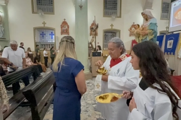 Foto - Paróquia Nossa Senhora de Nazaré celebra Santa Missa no 1º Dia Votivo rumo aos 350 anos do município