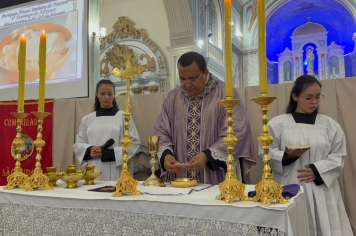 Foto - Paróquia Nossa Senhora de Nazaré celebra Santa Missa no 1º Dia Votivo rumo aos 350 anos do município
