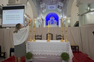 Foto - Paróquia Nossa Senhora de Nazaré celebra Santa Missa no 1º Dia Votivo rumo aos 350 anos do município