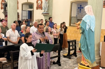 Foto - Paróquia Nossa Senhora de Nazaré celebra Santa Missa no 1º Dia Votivo rumo aos 350 anos do município