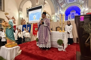 Foto - Paróquia Nossa Senhora de Nazaré celebra Santa Missa no 1º Dia Votivo rumo aos 350 anos do município