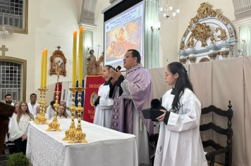 Foto - Paróquia Nossa Senhora de Nazaré celebra Santa Missa no 1º Dia Votivo rumo aos 350 anos do município