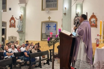 Foto - Paróquia Nossa Senhora de Nazaré celebra Santa Missa no 1º Dia Votivo rumo aos 350 anos do município