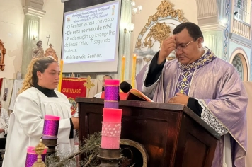 Foto - Paróquia Nossa Senhora de Nazaré celebra Santa Missa no 1º Dia Votivo rumo aos 350 anos do município