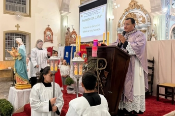 Foto - Paróquia Nossa Senhora de Nazaré celebra Santa Missa no 1º Dia Votivo rumo aos 350 anos do município