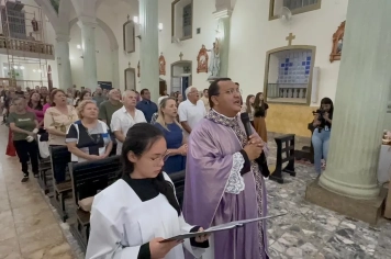 Foto - Paróquia Nossa Senhora de Nazaré celebra Santa Missa no 1º Dia Votivo rumo aos 350 anos do município
