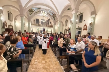 Foto - Paróquia Nossa Senhora de Nazaré celebra Santa Missa no 1º Dia Votivo rumo aos 350 anos do município