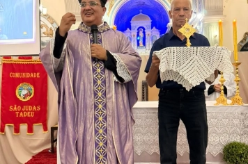 Foto - Paróquia Nossa Senhora de Nazaré celebra Santa Missa no 1º Dia Votivo rumo aos 350 anos do município
