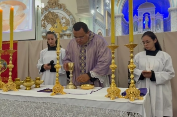 Foto - Paróquia Nossa Senhora de Nazaré celebra Santa Missa no 1º Dia Votivo rumo aos 350 anos do município