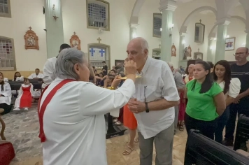 Foto - Paróquia Nossa Senhora de Nazaré celebra Santa Missa no 1º Dia Votivo rumo aos 350 anos do município