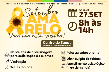 Setembro Amarelo salva vidas