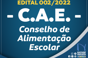 CAE - Conselho de Alimentação Escolar