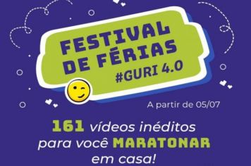 Guri lança programação de férias com mais de 160 aulas virtuais gratuitas