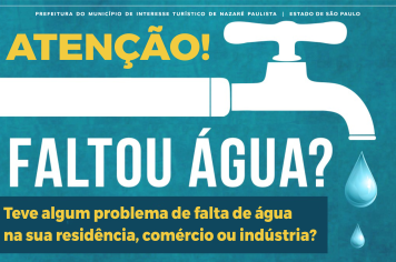 Atenção moradores