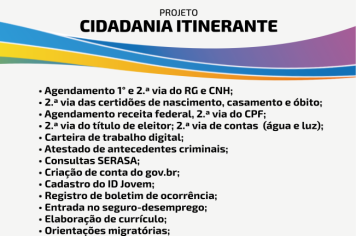 Projeto “Cidadania Itinerante” estará em Nazaré Paulista com diversos serviços sociais