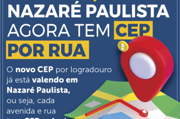 Nazaré Paulista agora conta com novos CEPs para todos os logradouros