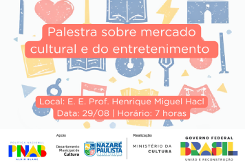 AGENTES CULTURAIS DE NAZARÉ PAULISTA INICIAM PROJETOS CONTEMPLADOS PELA LEI ALDIR BLANC