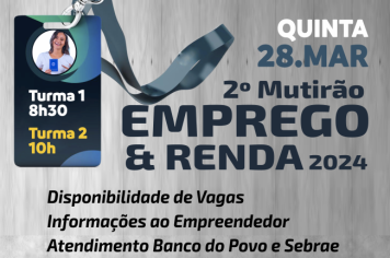 Vem aí o 2º Mutirão de Emprego & Renda de Nazaré Paulista