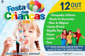 Festa das Crianças em Nazaré Paulista