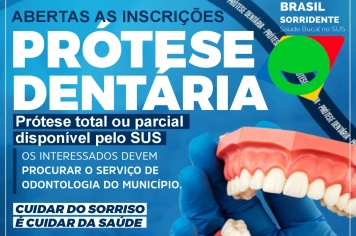 Brasil Sorridente - Nazaré Paulista abre inscrições para próteses dentárias gratuitas pelo Sistema Único de Saúde