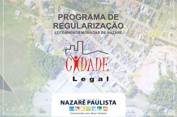 Programa Cidade Legal: Prefeitura inicia levantamento topográfico para regularização do loteamento Moradas de Nazaré do bairro Vicente Nunes de Nazaré Paulista