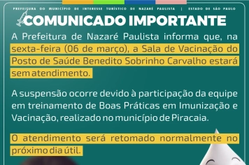 Comunicado a população