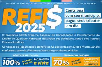 Prefeitura de Nazaré Paulista Institui REFIS para Regularização de Débitos Municipais