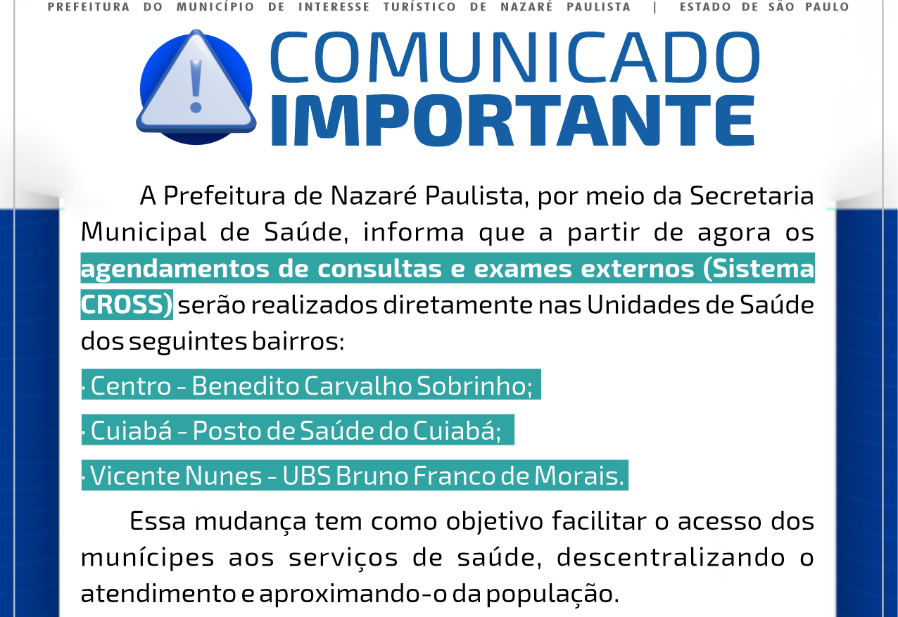 Comunicado importante 