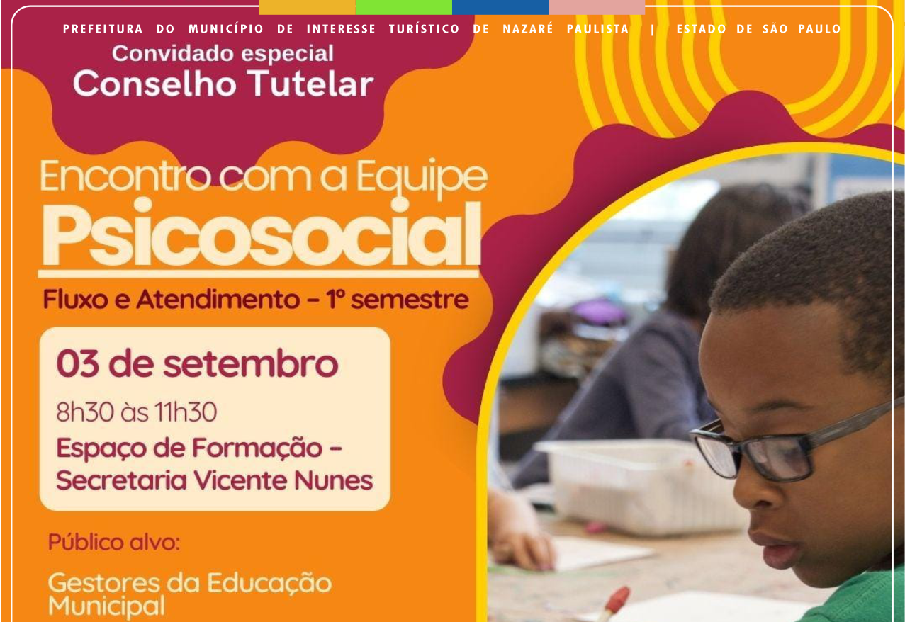 Secretaria de Educação realizará encontro Encontro com a Equipe Psicossocial em Nazaré Paulista