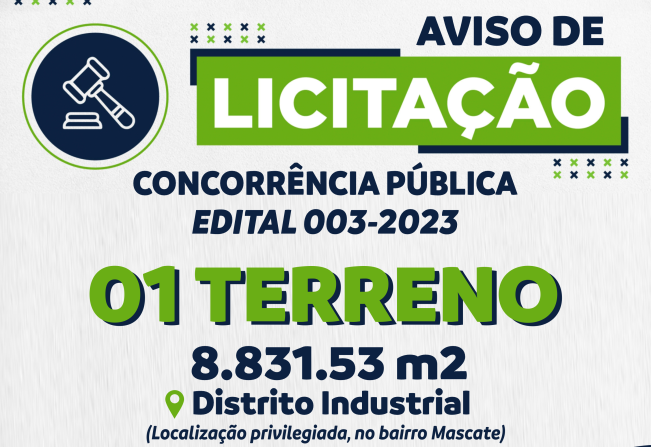  Aviso de Licitação: Aberto edital para empresas interessadas na compra de terreno em Nazaré Paulista