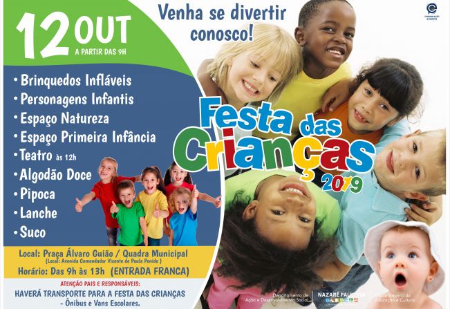 FESTA DAS CRIANÇAS 2019 EM NAZARÉ PAULISTA 