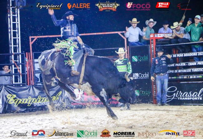 Final do Rodeio em Touros encerra com chave de ouro a 11ª Festa do Peão Boiadeiro 2023 de Nazaré Paulista