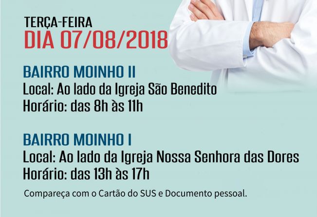 Programa “Bairro a Bairro” de Atendimento a Saúde nos Bairros Moinho II e Moinho I em Nazaré Paulista