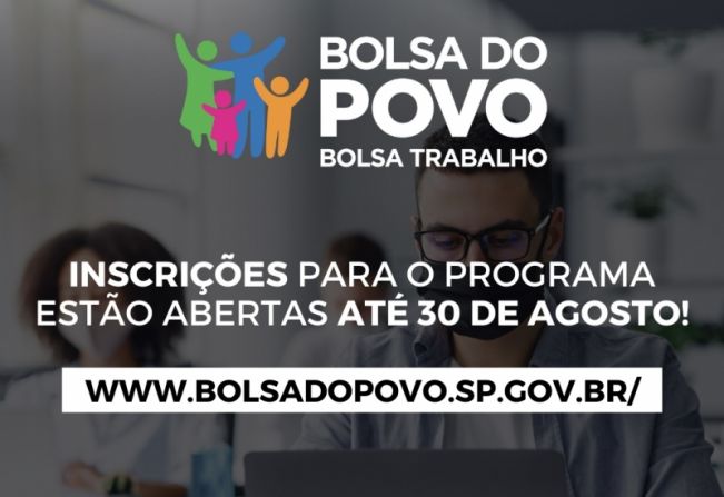 Estão abertas as inscrições para o Programa Bolsa do Povo, não fique fora dessa! 