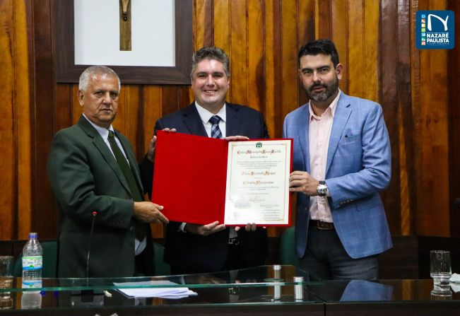 Prefeito Murilo Pinheiro participa de entrega de Título de Cidadão Nazareano para Fábio Stradiotte Ramos – “Fábio Ramos”