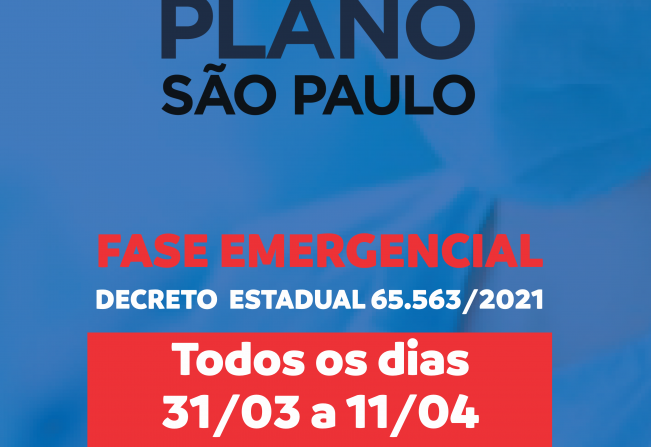 Nazaré Paulista segue com a fase Vermelha Emergencial do Plano São Paulo até dia 11 de abril