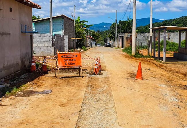 Iniciada as obras de rede coletora de esgoto no bairro Tanque Preto em Nazaré Paulista