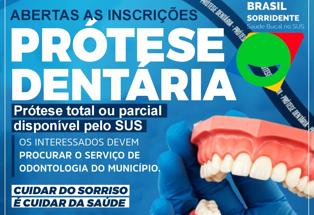 Brasil Sorridente - Nazaré Paulista abre inscrições para próteses dentárias gratuitas pelo Sistema Único de Saúde
