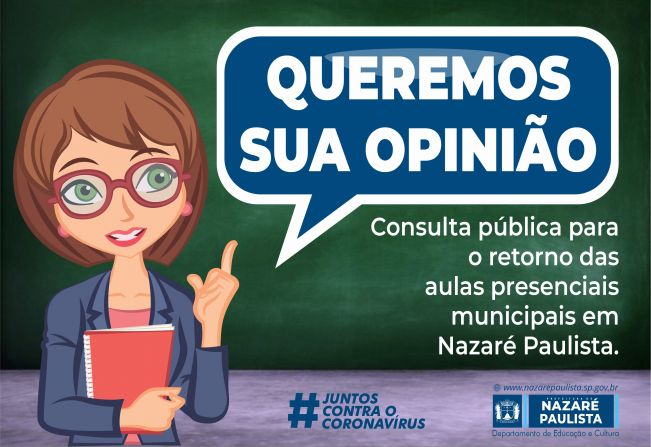 Consulta pública para o retorno das aulas em Nazaré Paulista
