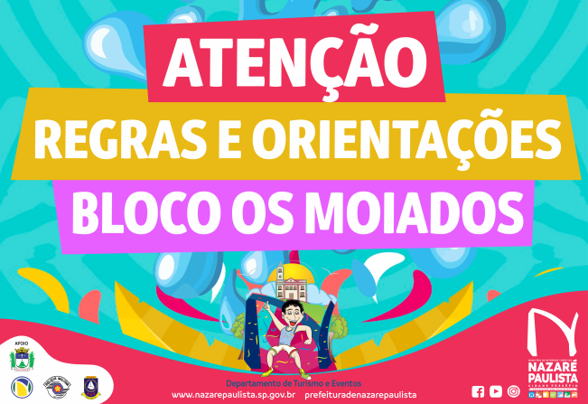 Carnaval 2024 - Prefeitura de Nazaré Paulista divulga regras para o Bloco dos Moiados