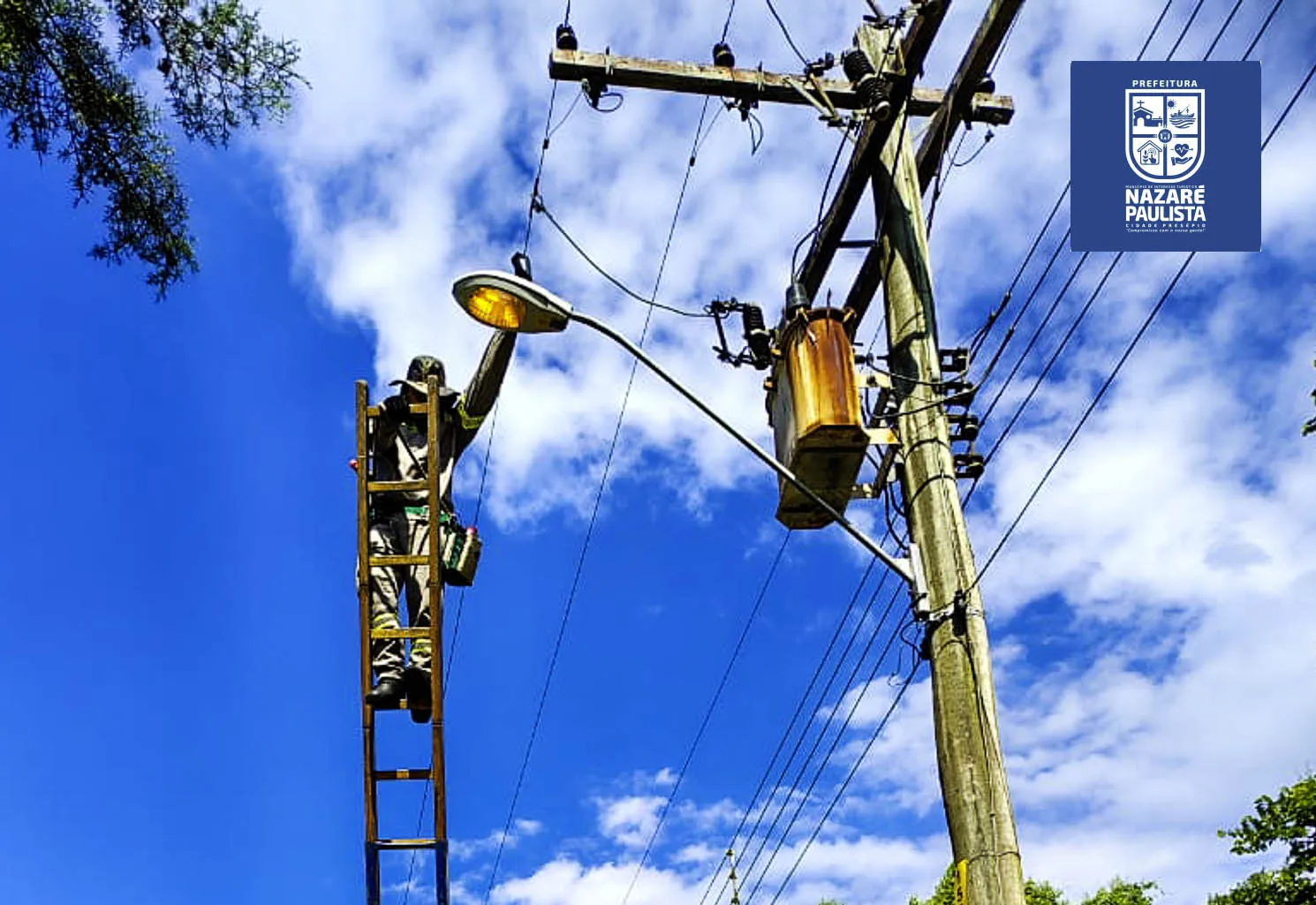 Ferreiras: Prefeitura de Nazaré Paulista mantém ações contínuas de manutenção da iluminação pública