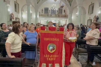 Foto - Paróquia Nossa Senhora de Nazaré celebra Santa Missa no 1º Dia Votivo rumo aos 350 anos do município