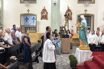 Foto - Paróquia Nossa Senhora de Nazaré celebra Santa Missa no 1º Dia Votivo rumo aos 350 anos do município
