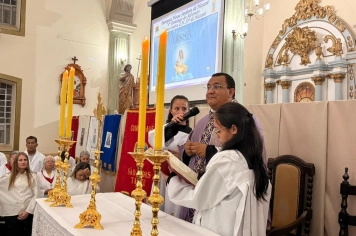 Foto - Paróquia Nossa Senhora de Nazaré celebra Santa Missa no 1º Dia Votivo rumo aos 350 anos do município