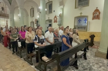 Foto - Paróquia Nossa Senhora de Nazaré celebra Santa Missa no 1º Dia Votivo rumo aos 350 anos do município