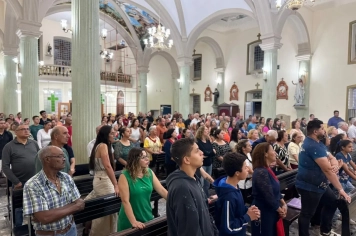 Foto - Paróquia Nossa Senhora de Nazaré celebra Santa Missa no 1º Dia Votivo rumo aos 350 anos do município