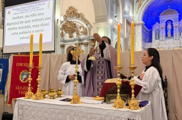 Foto - Paróquia Nossa Senhora de Nazaré celebra Santa Missa no 1º Dia Votivo rumo aos 350 anos do município