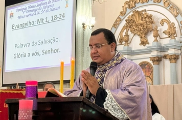 Foto - Paróquia Nossa Senhora de Nazaré celebra Santa Missa no 1º Dia Votivo rumo aos 350 anos do município