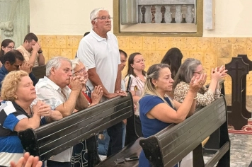 Foto - Paróquia Nossa Senhora de Nazaré celebra Santa Missa no 1º Dia Votivo rumo aos 350 anos do município