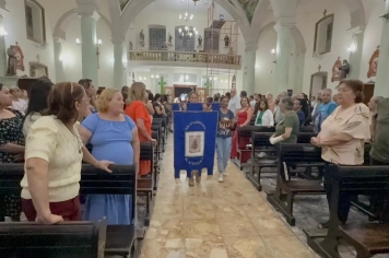 Foto - Paróquia Nossa Senhora de Nazaré celebra Santa Missa no 1º Dia Votivo rumo aos 350 anos do município